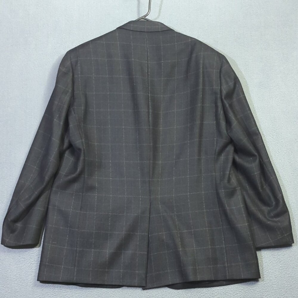 Brioni Blazer Men's 46R (estimated") Black Wool Windowpane Nomentano - Picture 14 of 15